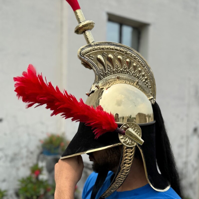 Napoleon Brass Pickelhaube Helmet – French Empire Cavalry Helmet | LARP, Cosplay