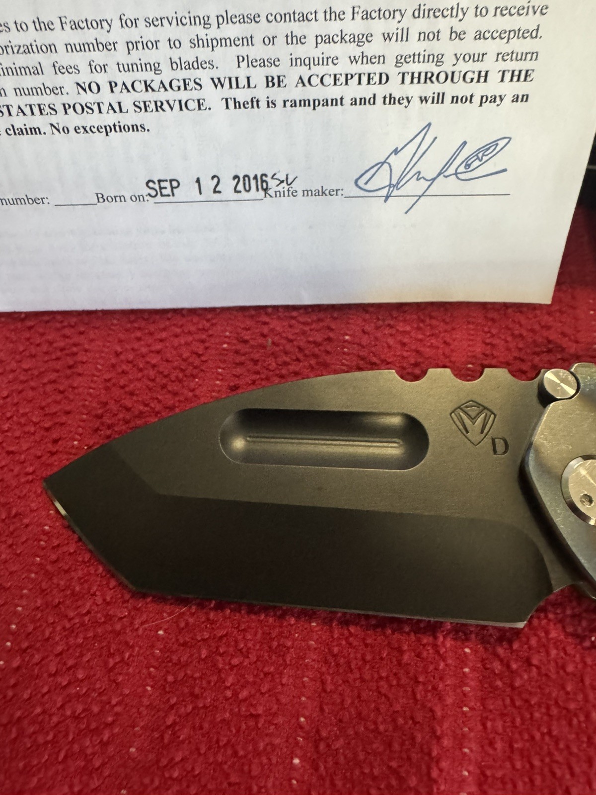 Medford Praetorian T Framelock Titanium Old school.