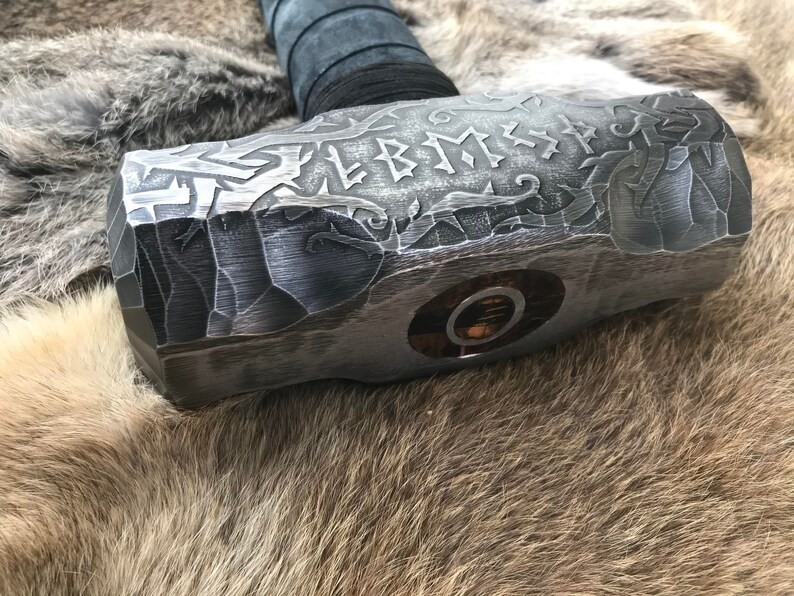 Hand Engraved Forged Hammer Head Unique Rustic Gift for Him, Gift For Husband