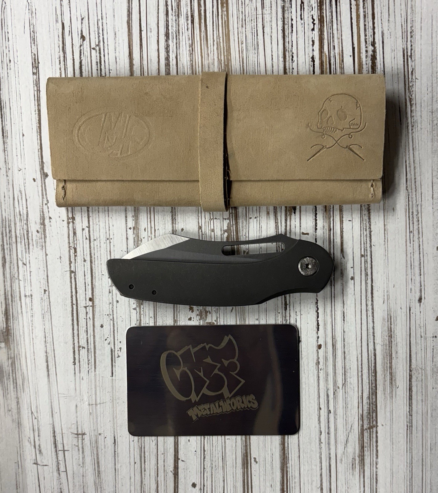 CMF Metalworks(Ian Pickarski) Custom Glacier PNWCI 2024 Titanium CPM 154
