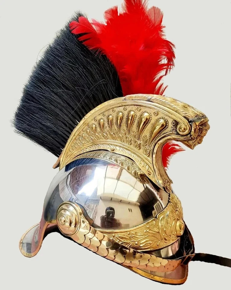 Antique French Napoleon Brass Helmet Pickelhaube Napoleon for Gift