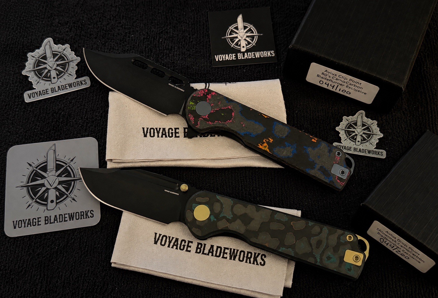 Voyage Bladeworks Avius 80s CamoCarbon & Shipwreck Serial #44 BROP Exclusive