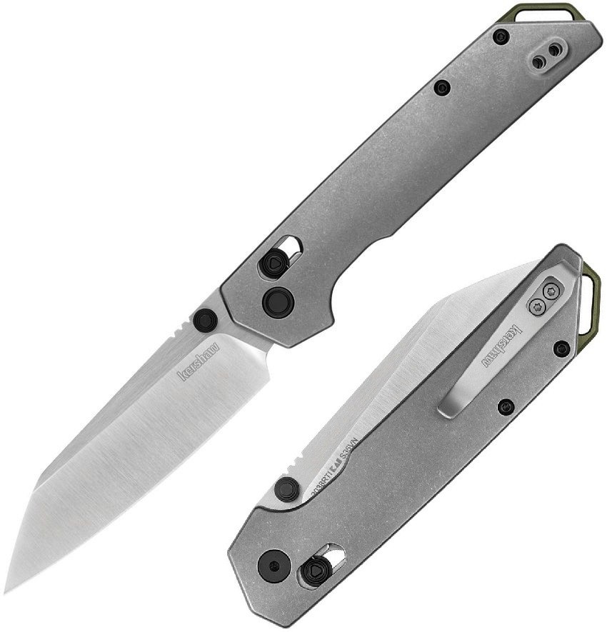 Kershaw Iridium Folding Knife 3.5″ Satin Bohler M390 Steel Blade Titanium Handle