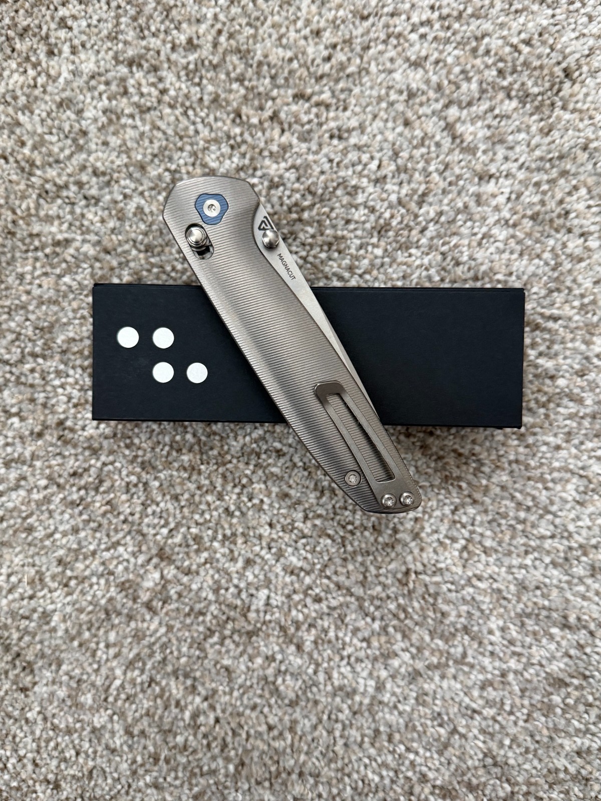 Tactile Knife Company Maverick Folding Knife 3.5″ MagnaCut Steel Blade Titanium