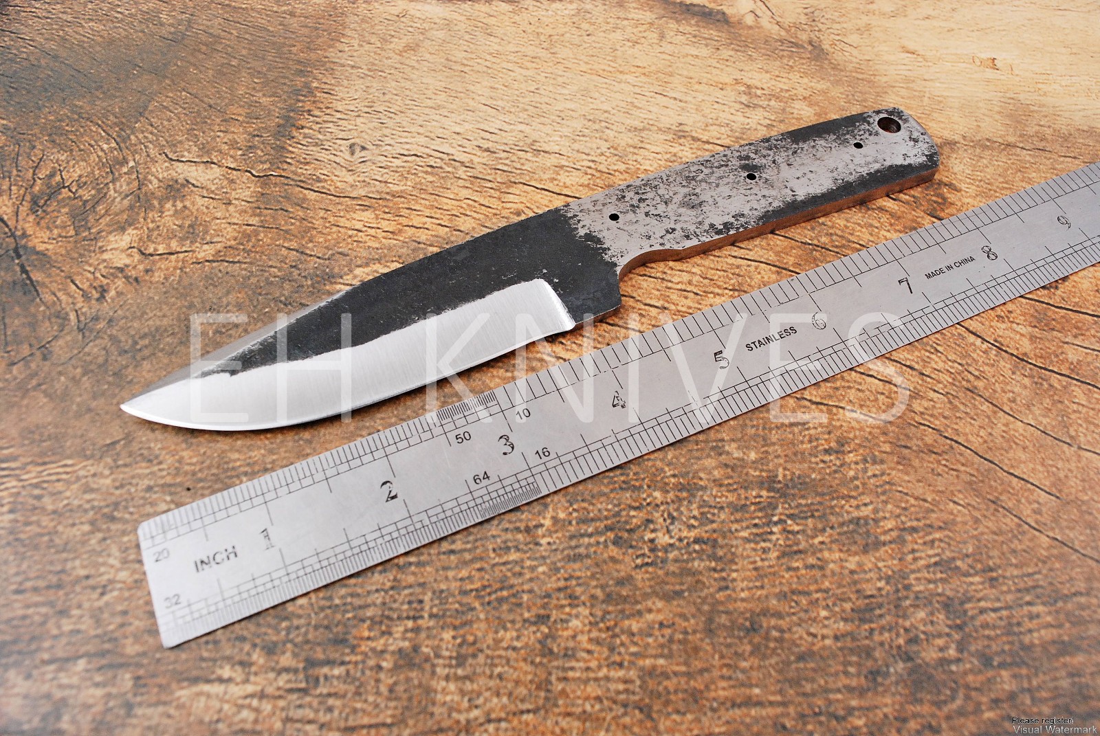 CUSTOM HAND FORGED 1095 CARBON STEEL HUNTING CHEF BLANK BLADE KNIFE 226