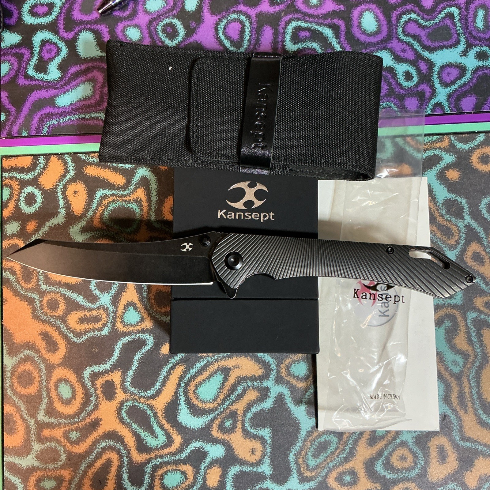 Kansept Knives Colibri Tech Folding Knife 4.38″ CPM S35VN Steel Blade Titanium