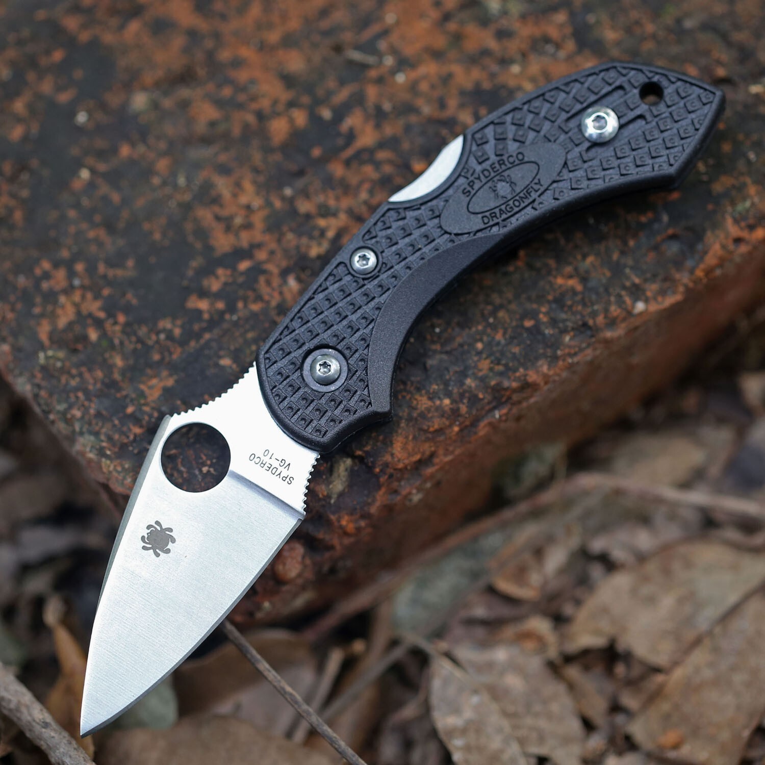 Black Nylon 440c Stainless Steel Mini Small Folding Pocket Knife Lock back Clip