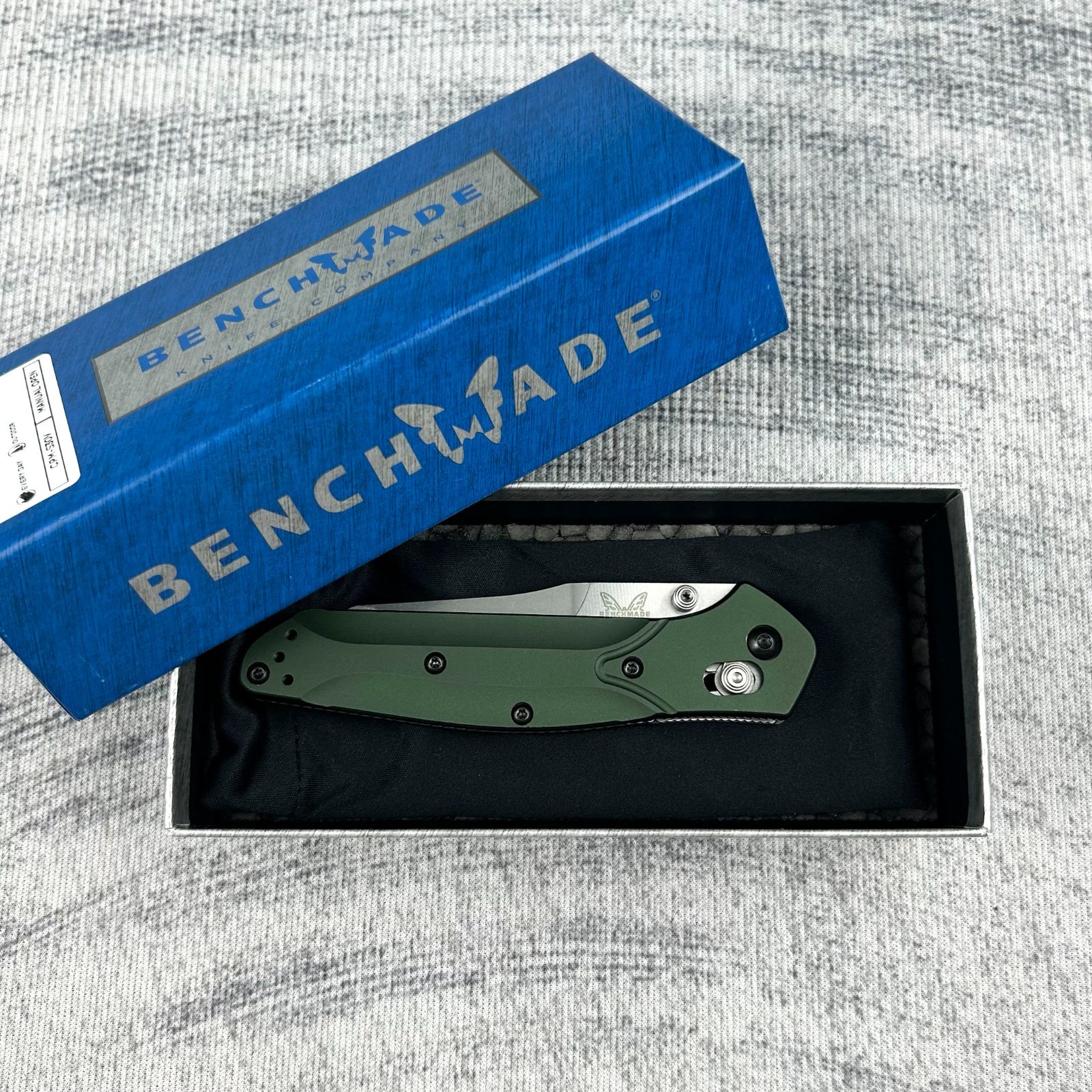 Benchmade Osborne/940 CPM-S30V Stainless Steel 3.4″Aluminum/Green Folding Knife