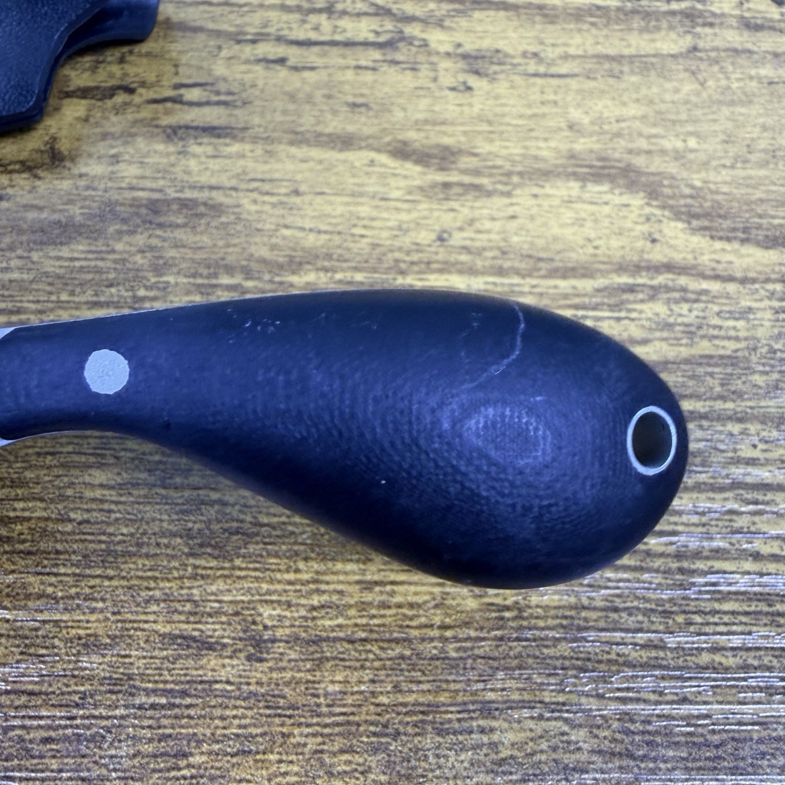Shivworks Clinch Pick Fix Blade Knife & Sheath 5” Black Full Tang Reverse Edge
