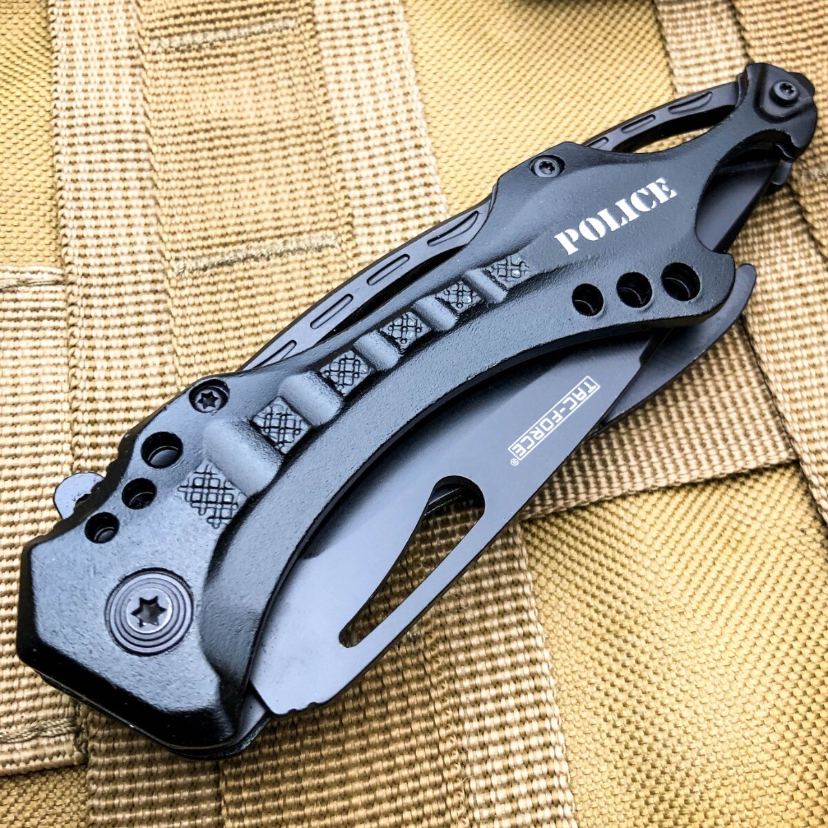 8″ TAC-FORCE Spring Open Assisted TACTICAL POLICE Folding Blade Pocket Knife NEW