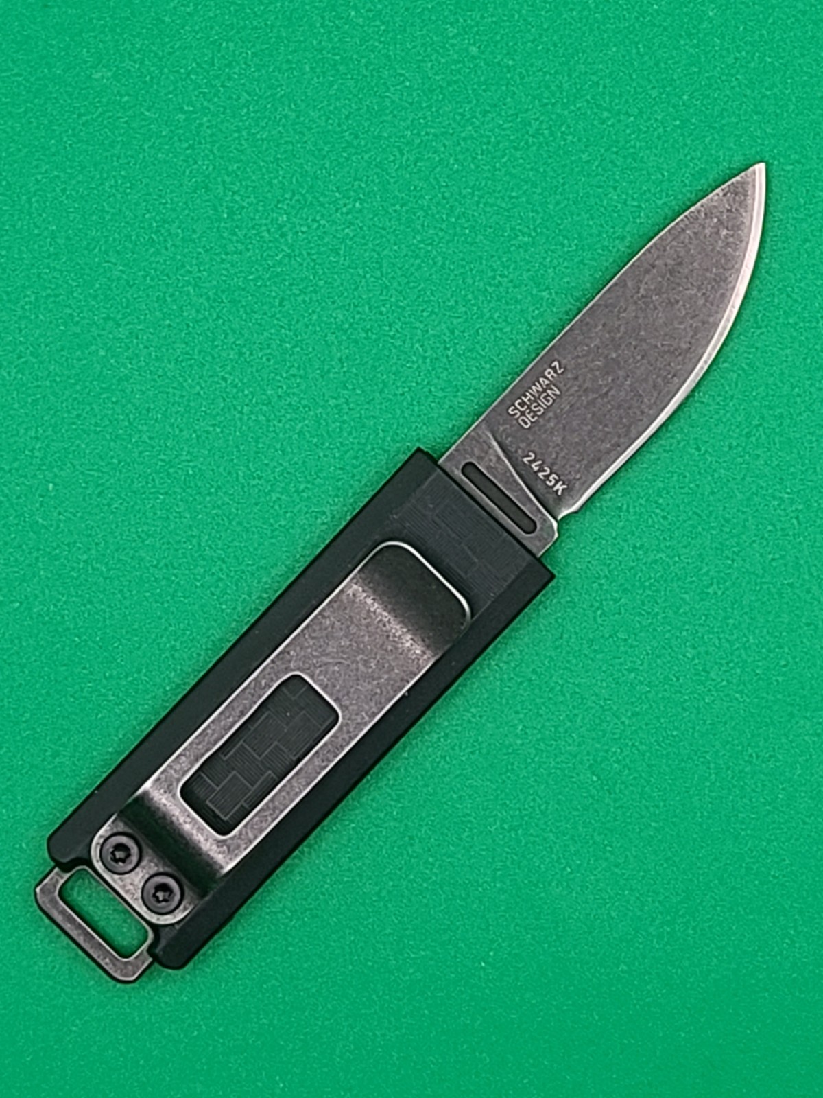 CRKT Scribe Model 2425k Black Upgraded D2 Blade / Fixed Blade New In Box