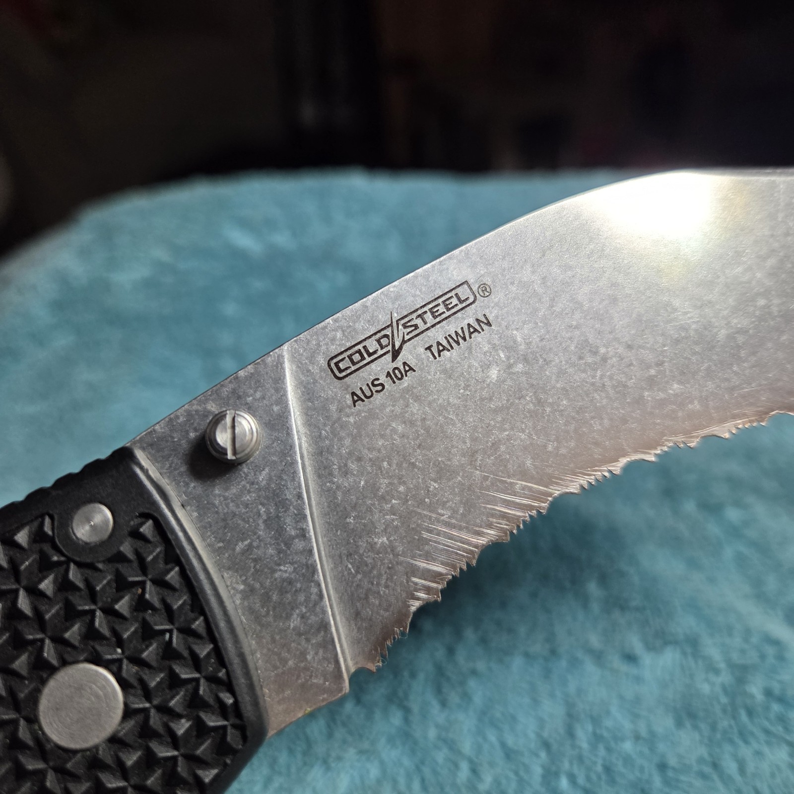 Cold Steel XL Voyager Folding Knife 5.5″ AUS-10A Steel Blade Griv-Ex Handle