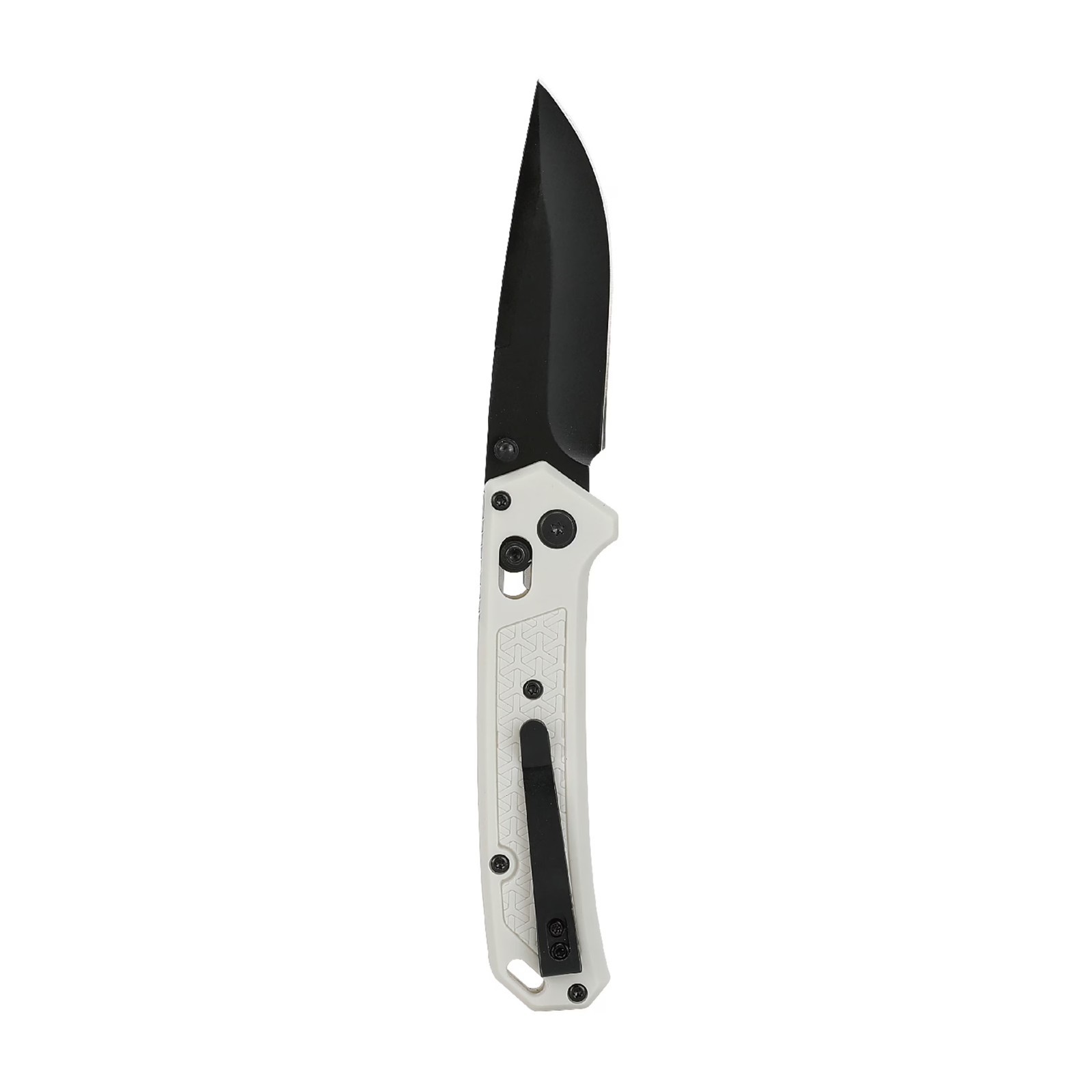 Ozark Trail Glacier 7.5 Inch Folding Knife White w/ Shaft Lock