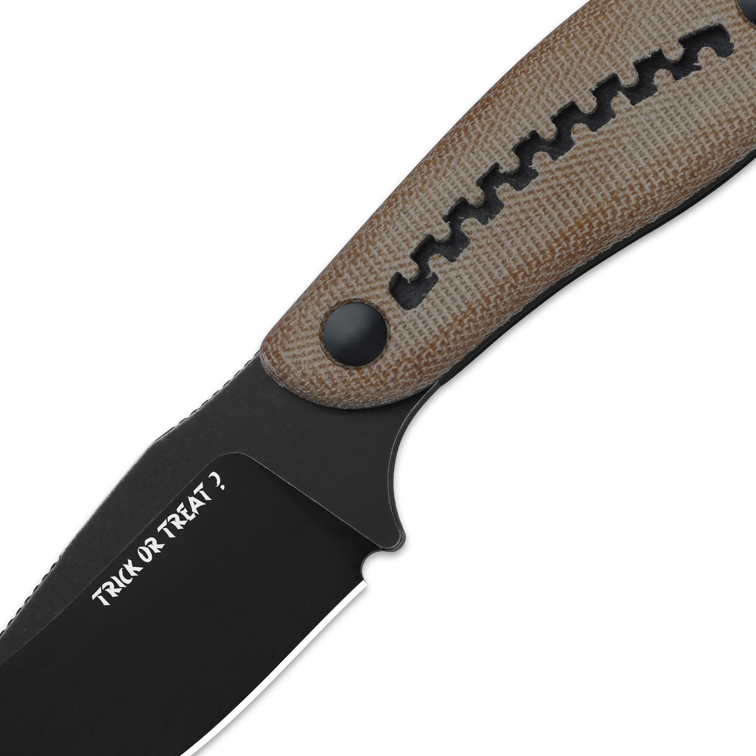Kizer Hare Fixed Knife Nitro-V Blade Micarta &G10 Handle +Sheath Halloween Gift