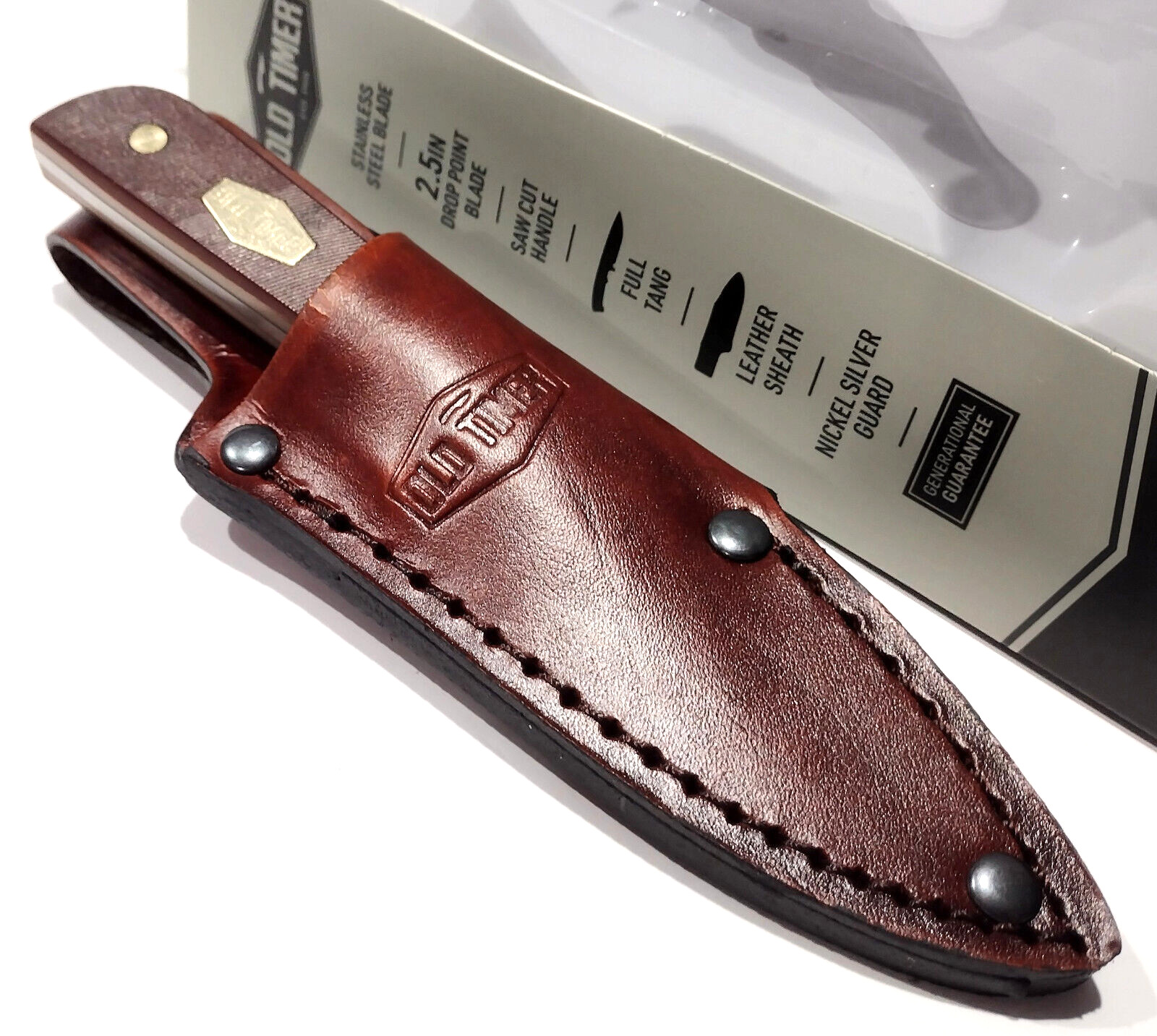 Schrade Old Timer Lil Sharp Finger Drop Point Blade Delrin Handles Knife 156OT