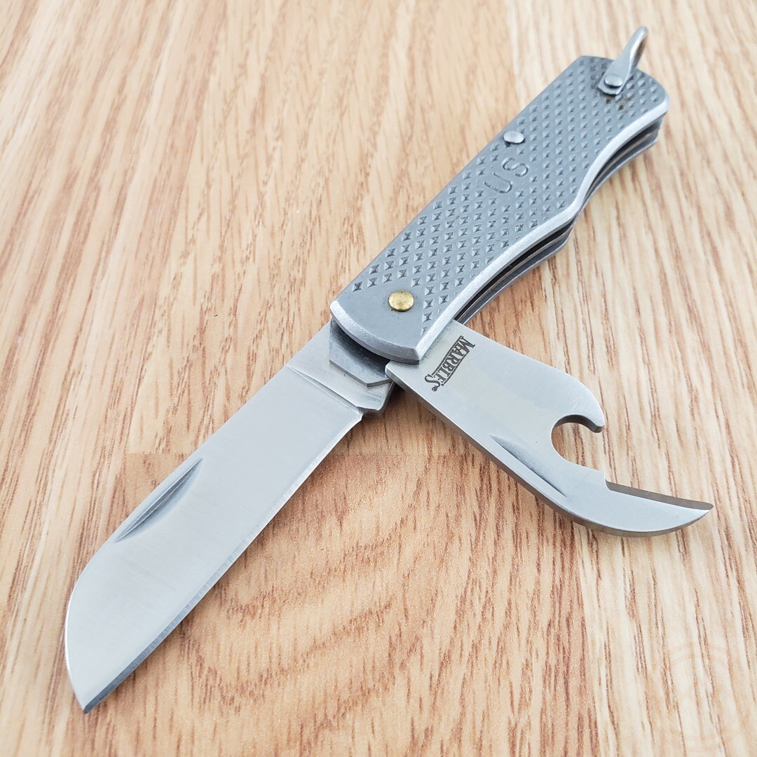 Marbles G.I. Jack Folder Pocket Knife Stainless Steel Blades Stainless Handle