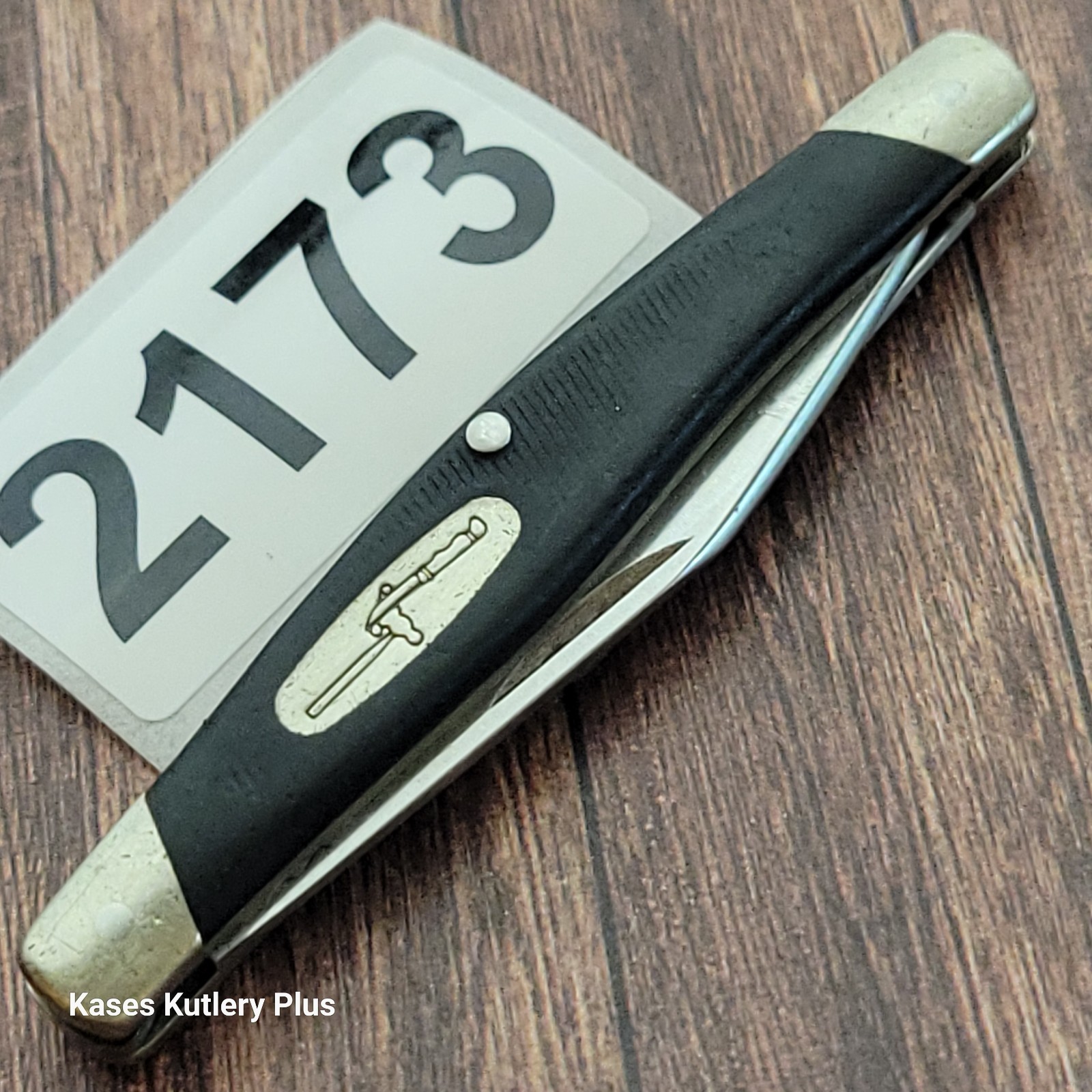 Buck 305 Lancer 2.75″ Closed Black Delrin SS Pocket Knife Made In USA 1993