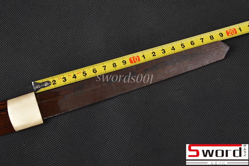 Bloody Red Folded Steel Naked Blade Japanese Wakizashi Blank Sword Real Sharp