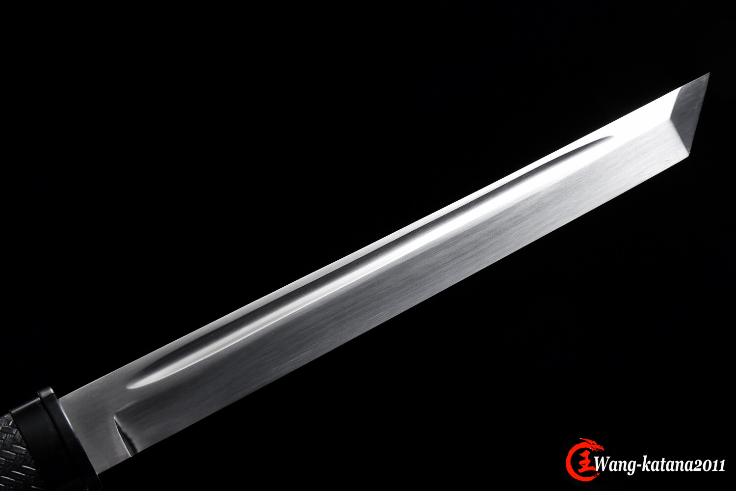 18»Tanto 9260 Steel Mini Katana Self-defence Japanese Samurai Black Short Sword