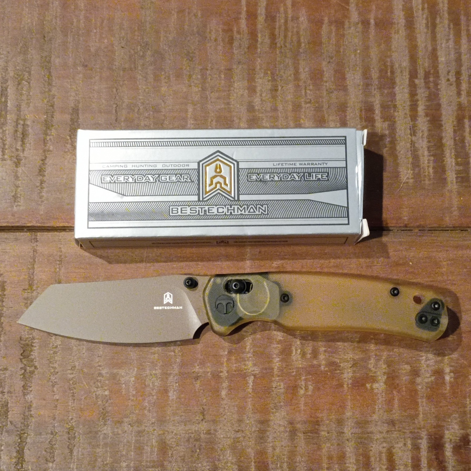 Bestechman Cicadas Wing 10CR15MOV/black PVD