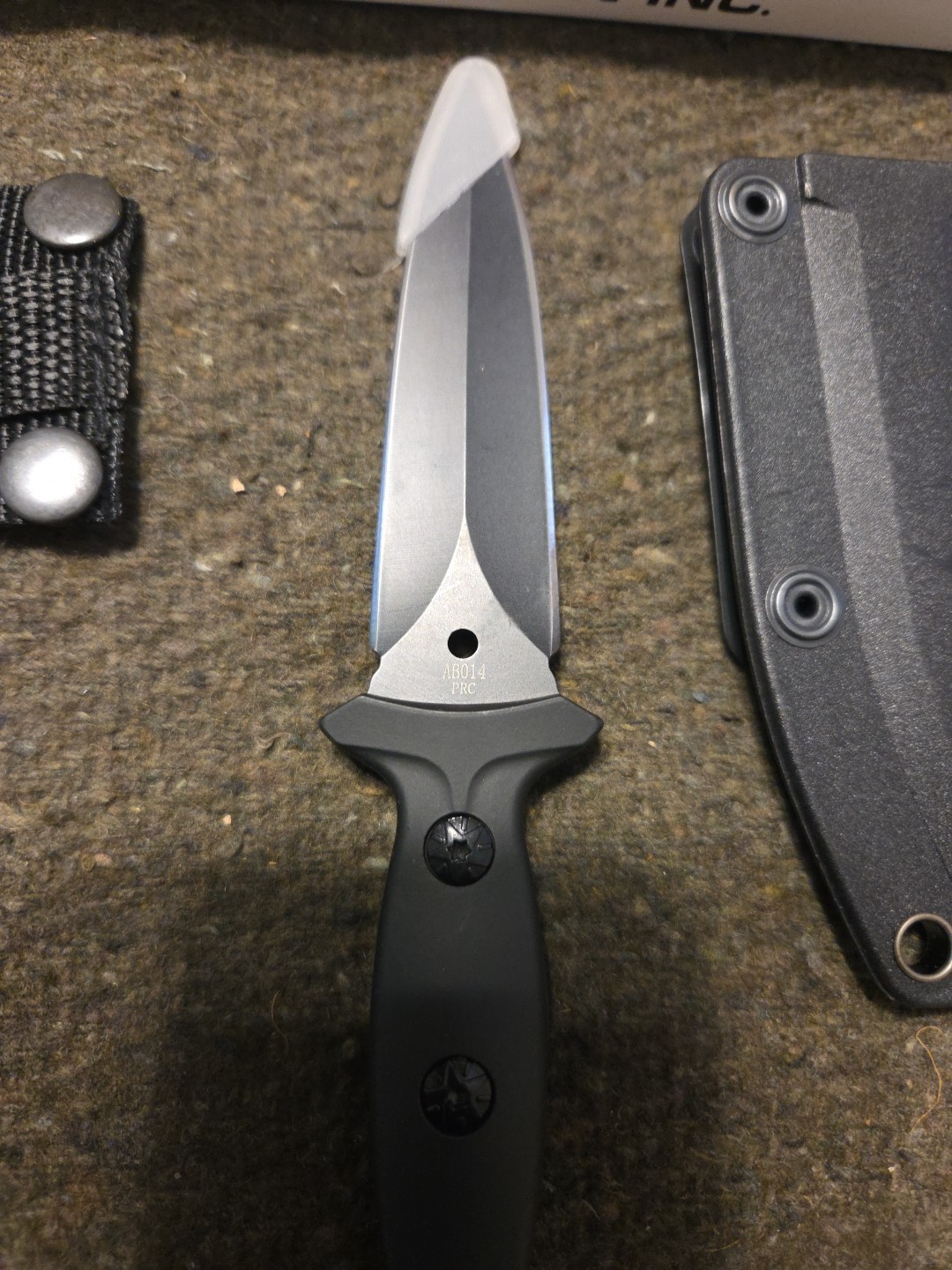 Norma Precision Branded ABKT Dbl Edge Boot Knife Ab014