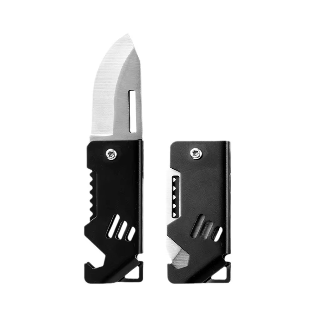 Mini EDC Foldable Pocket Knife Keychain Survival Tool Bottle Opener || US SELLER
