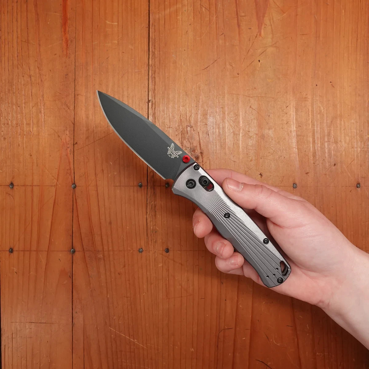 Benchmade 535BK-4 Bugout Gray Aluminum Handle M390 Stainless Steel Knife