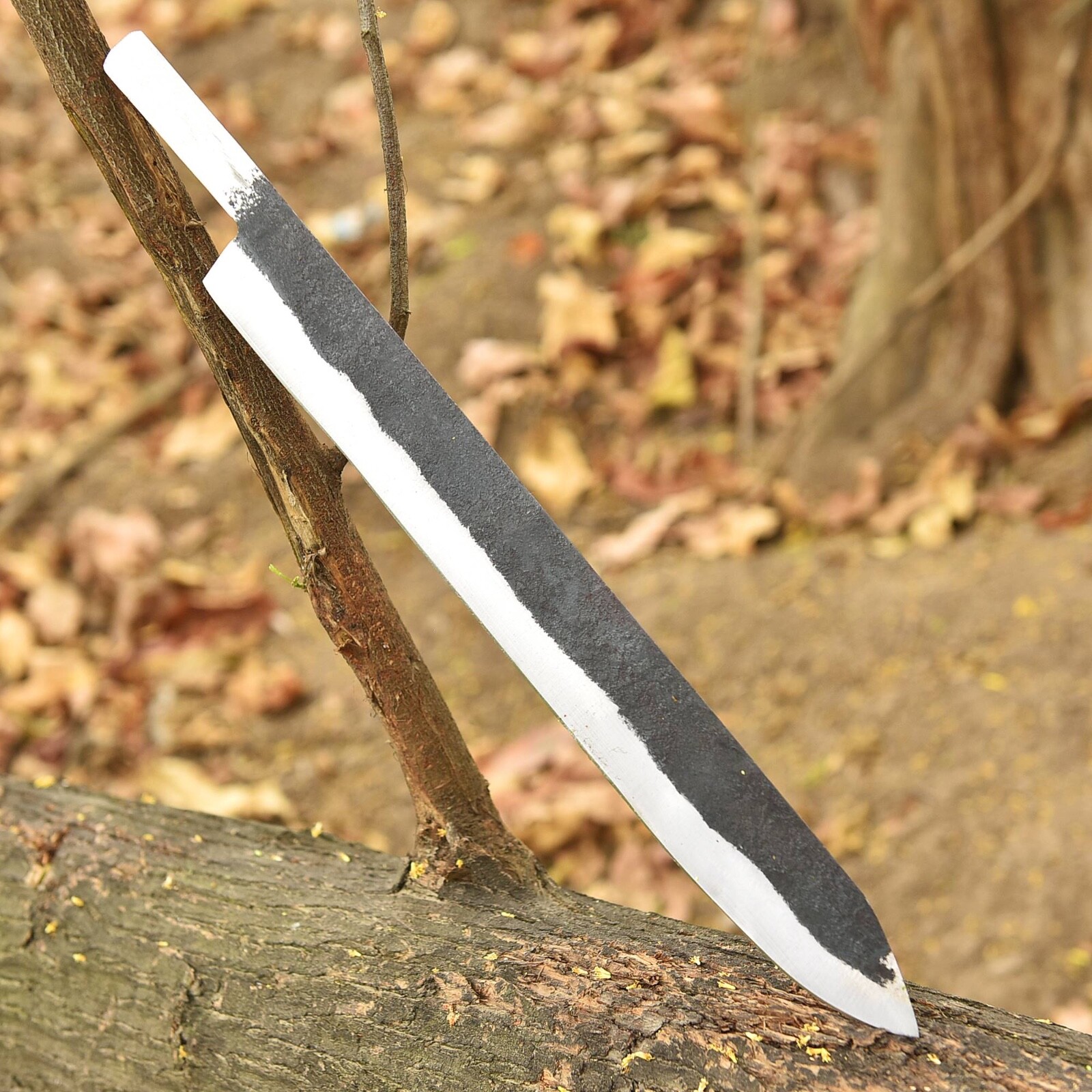 16″Custom Handmade Forged Carbon Steel Knife Blank Blade Install Your Own Handle
