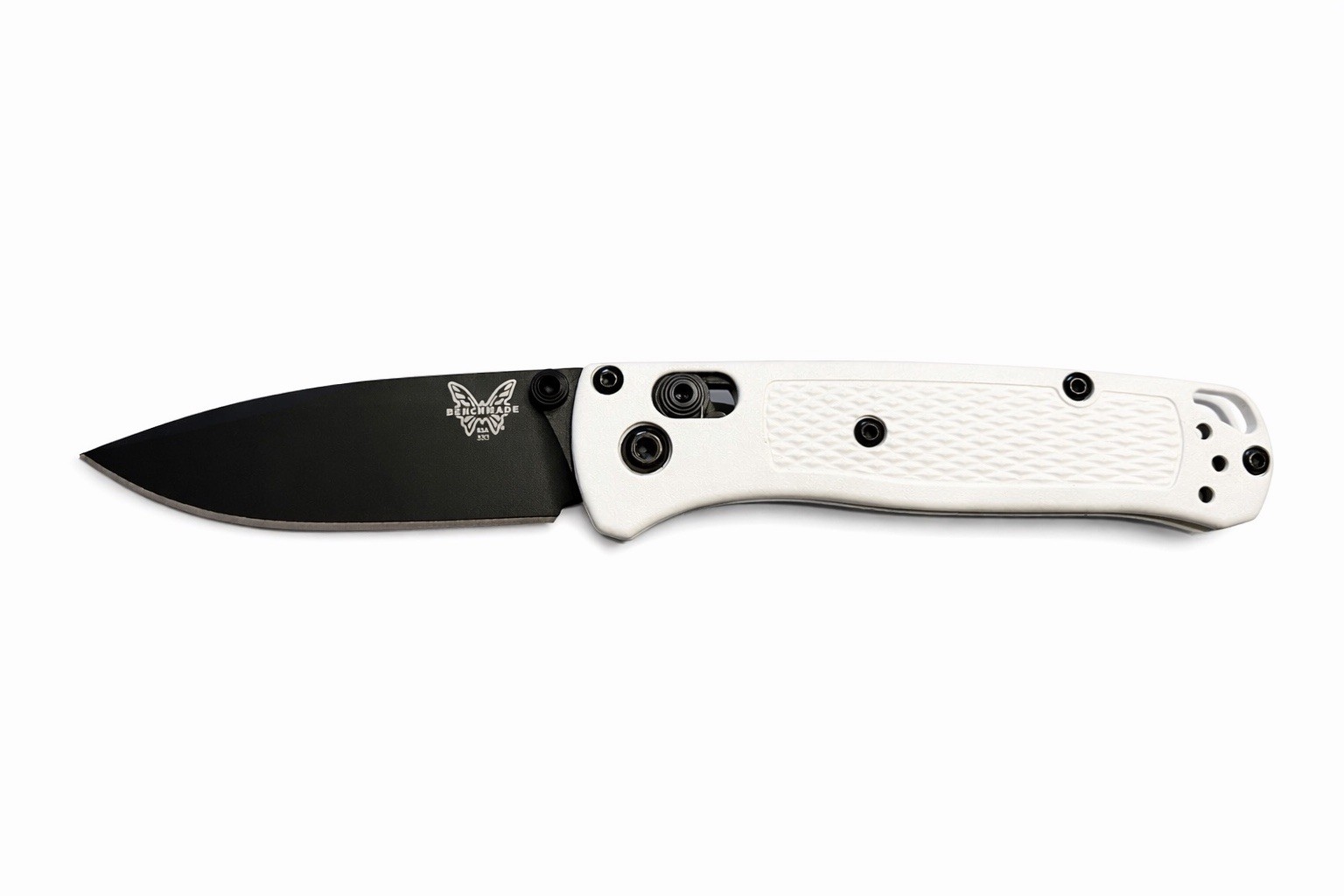 Benchmade 533 Mini Bugout Folding Knife White Grivory Handle S30V Blade