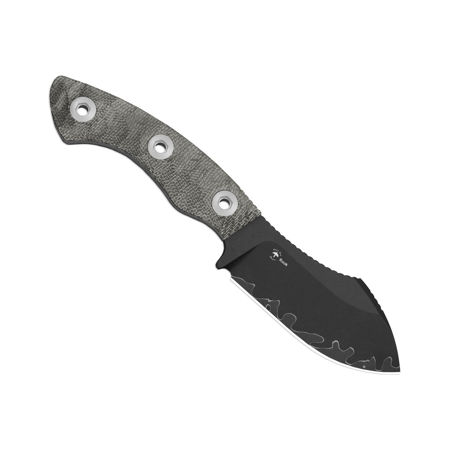 Kizer Rook Fixed Knife 3-layer Composite Steel Blade Micarta Handle With Sheath