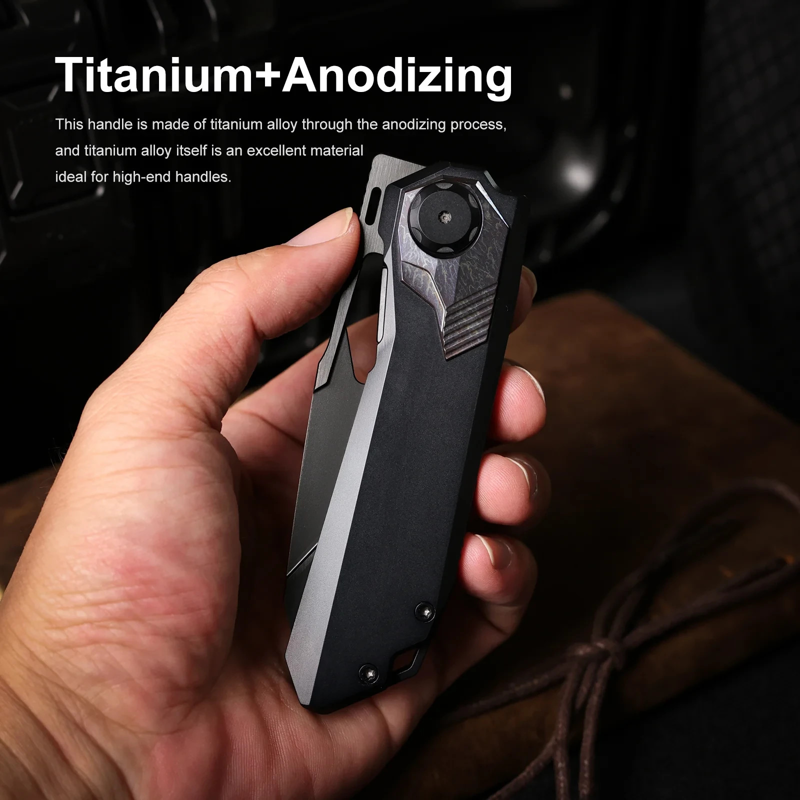 REMETTE Peregrine Folding Knife 3.13″ Bohler M390 Steel Blade Titanium Handle