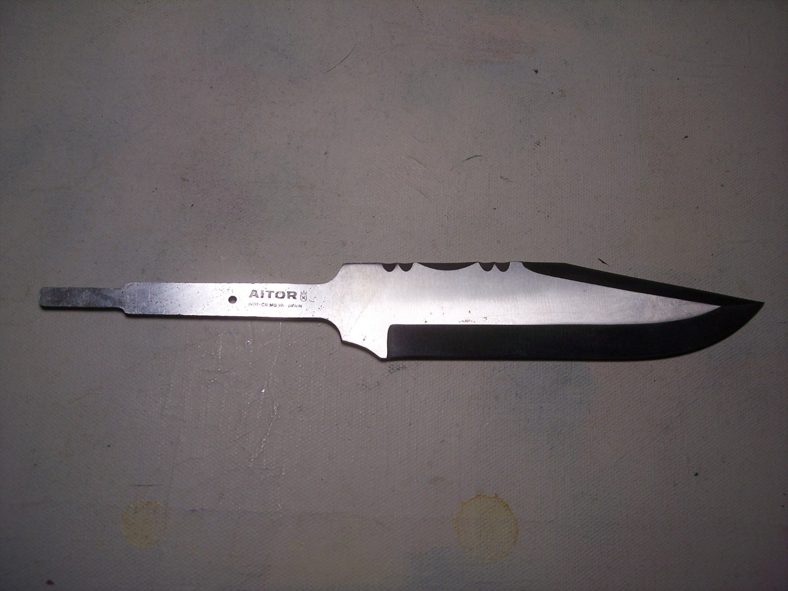 Aitor inox spain 5.5″ bowie blank blade knife making