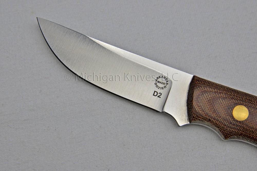 Bob Dozier / Dan Crotts Custom Knife – Straight Hunter – Natural Micarta & D2