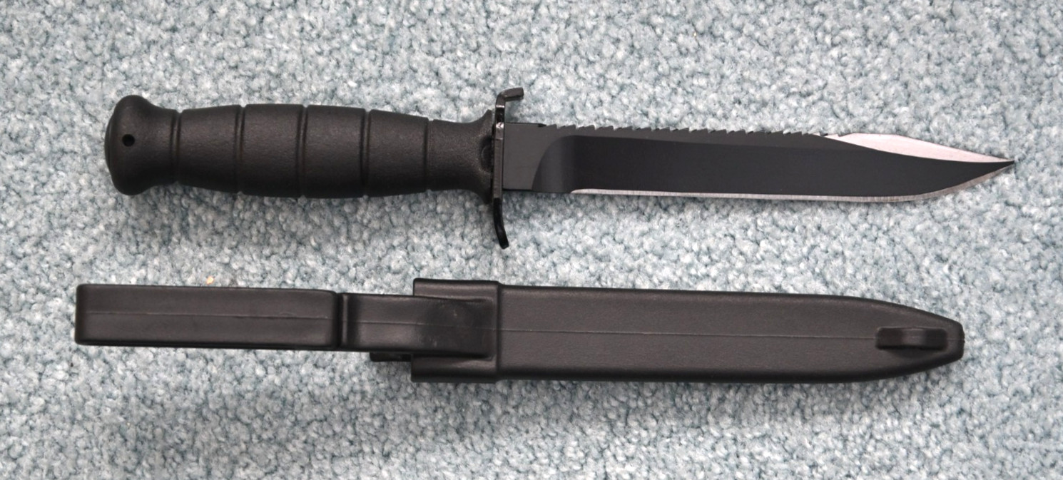 AUSTRIAN GLOCK 81 COMBAT KNIFE -NICE Sawback-