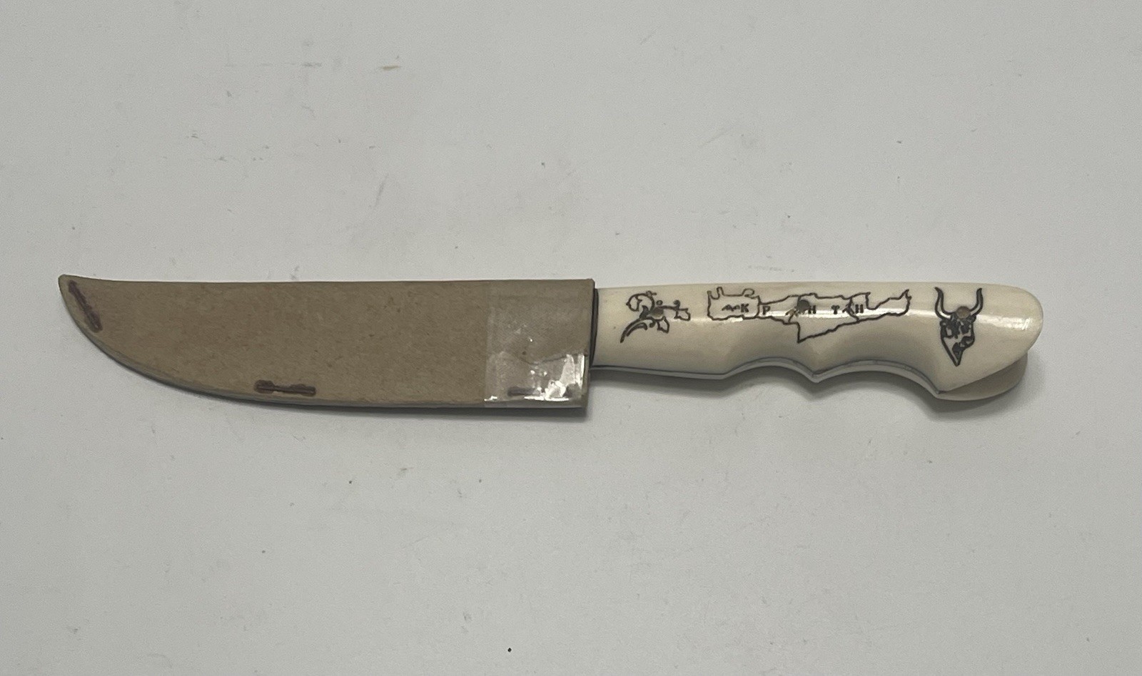 Original Greek Cretan Handmade Knife , Vintage Collectible , MINT