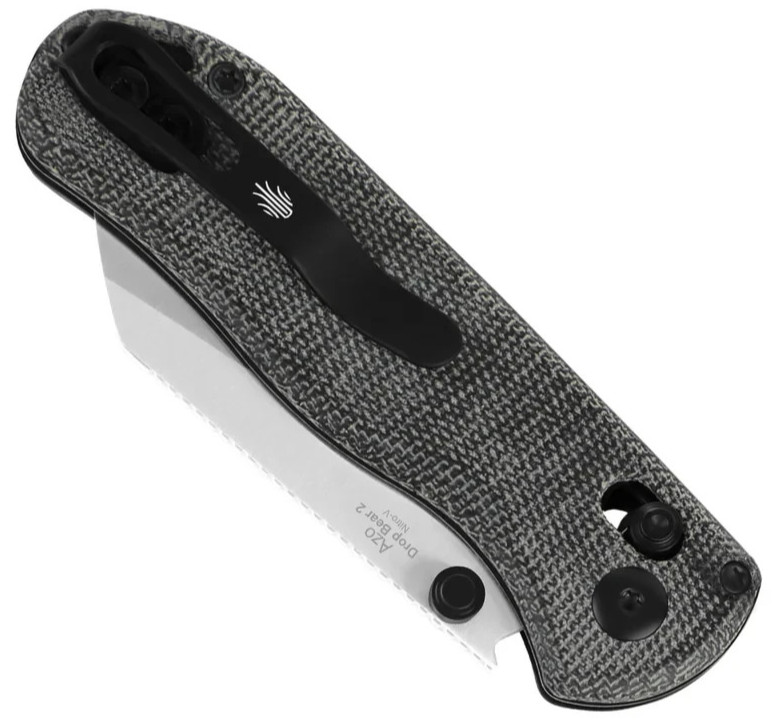 Kizer Cutlery Drop Bear 2 Folding Knife 2.88″ Nitro V Steel Blade Micarta Handle