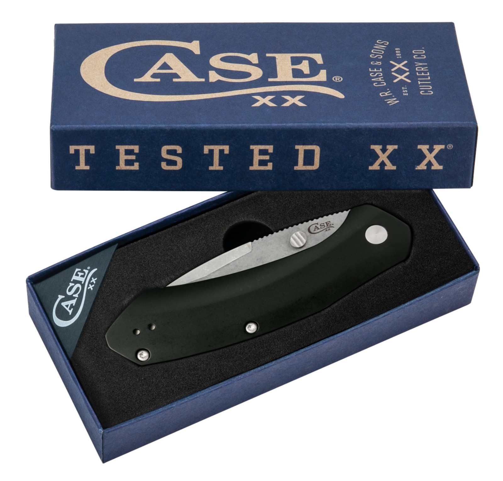 CASE XX 36550 WESTLINE ASSISTED OPEN FOLDING KNIFE CPM-S35VN SS BLACK ALUMINUM