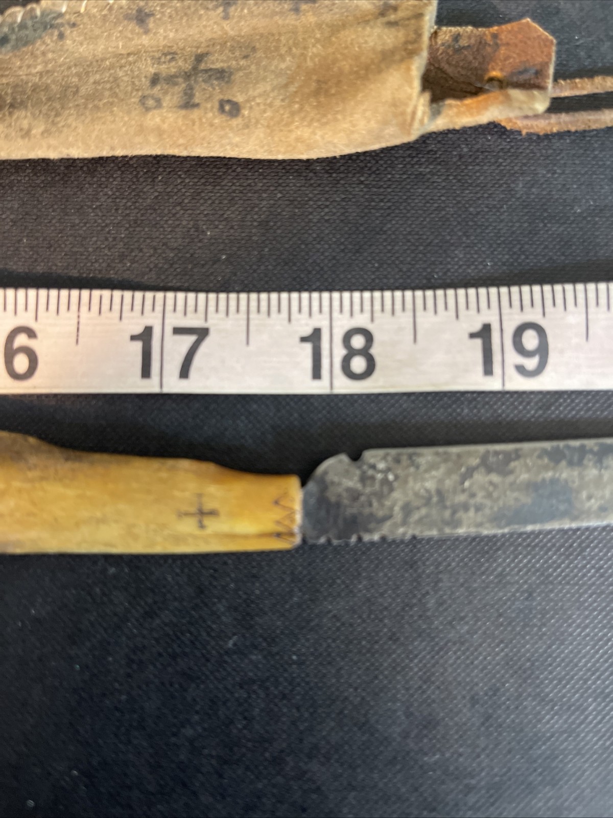 Very Rare Medieval Knife Worn Around Neck. None, Steel, Leather Shield On String