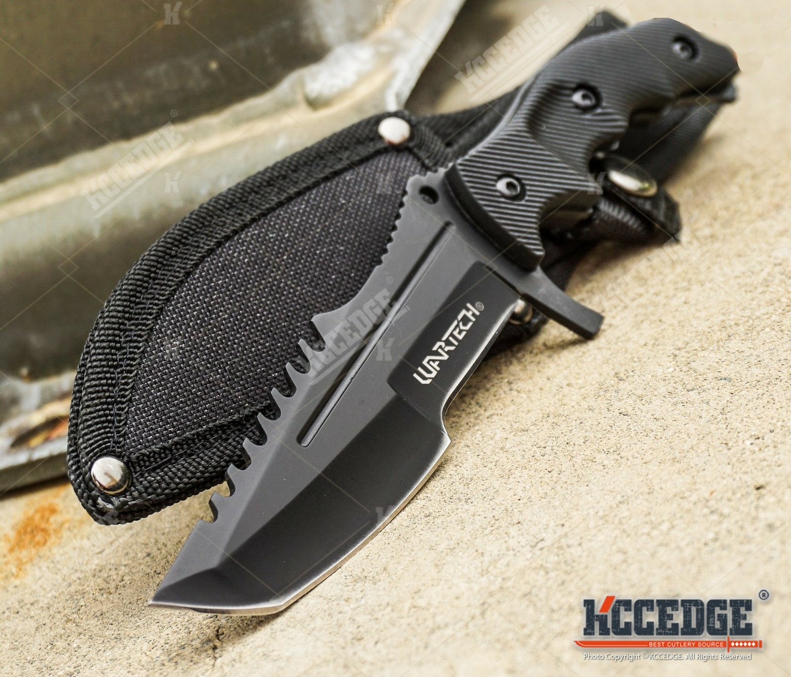 8.5″ FULL TANG TACTICAL TANTO BLADE FIXED BLADE BLACK TACTICAL KNIFE ASSASSIN