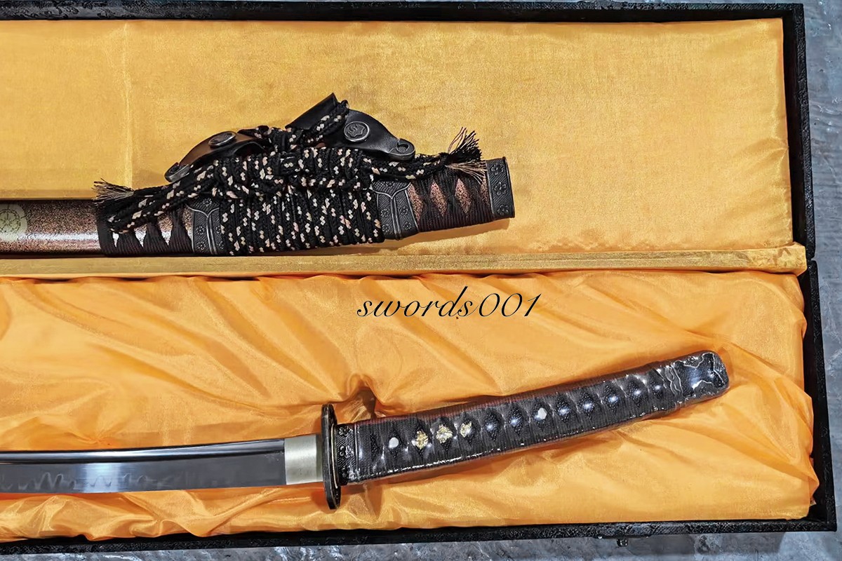 41» Handmade Japanese Authentic Tachi Sword T10 Steel Clay Tempered Katana