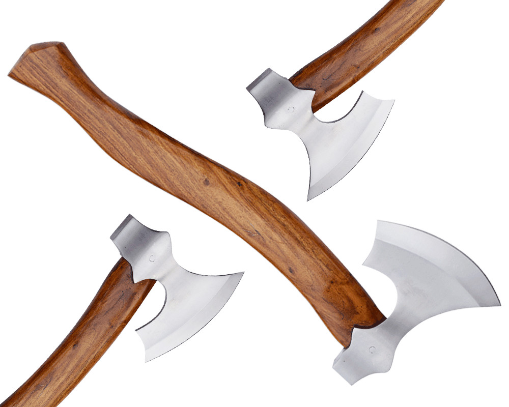 LOT OF 3 MDM CUSTOM HAND ENGRAVED SPLITTER COMBAT VIKING AXE TOMAHAWK BEARD AXE