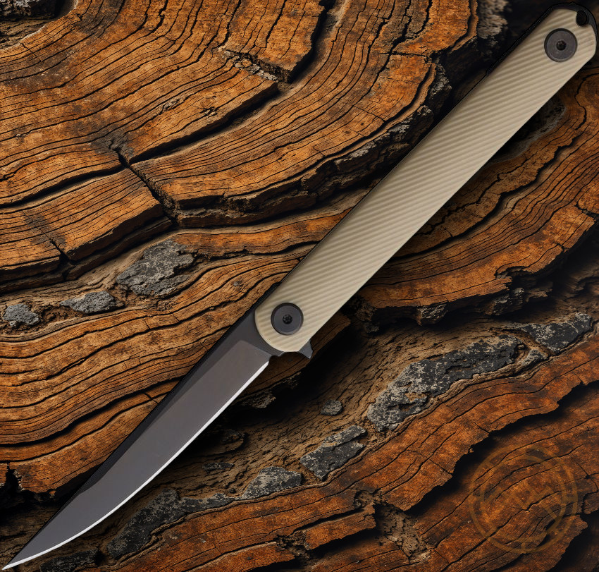 Spartan Blades Nemec Folding Knife 3.5″ CPM S35VN Steel Blade Tan GFN Handle