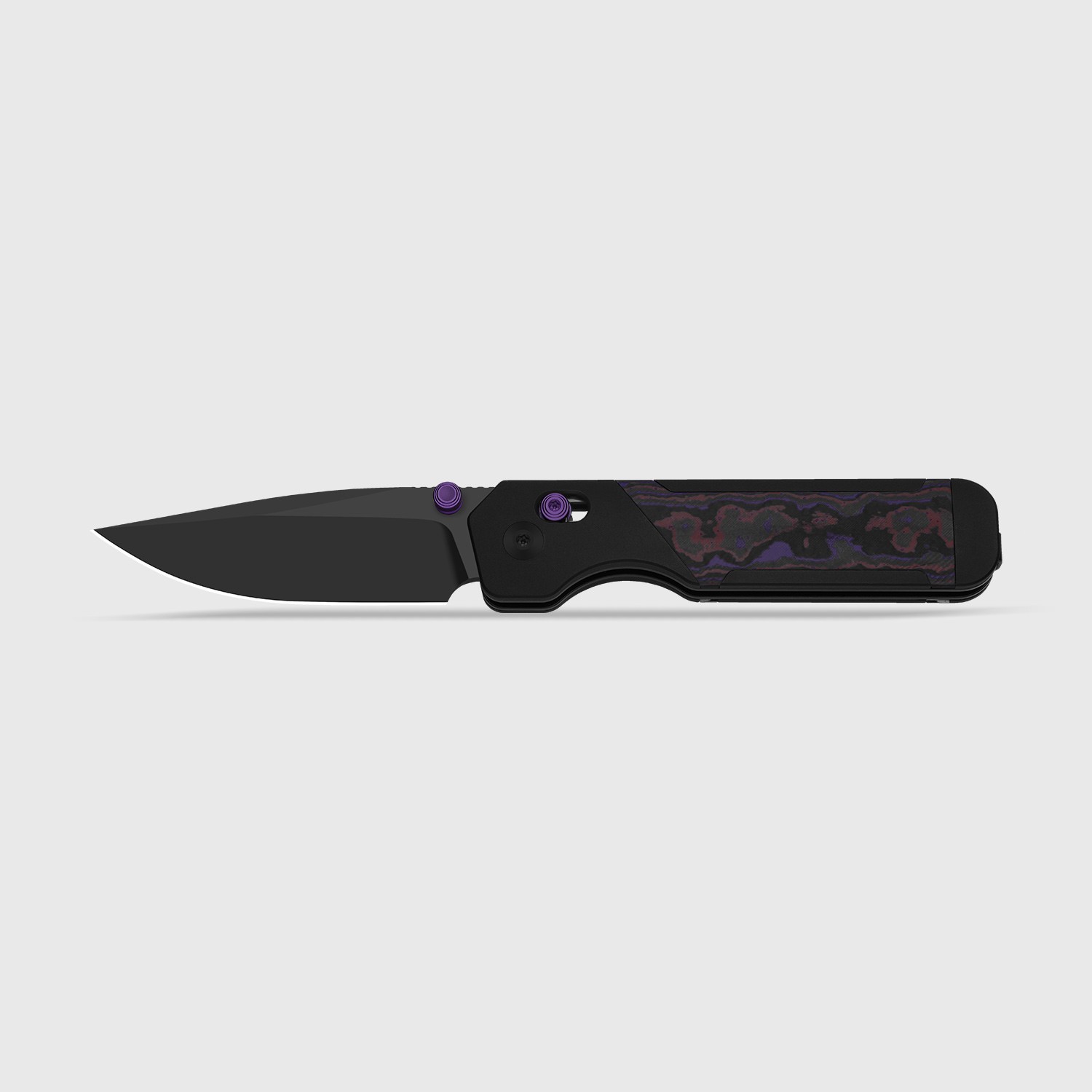 Kizer Militaw 315 Folding Pocket Knife Elmax Blade Aluminum & FatCarbon Handle