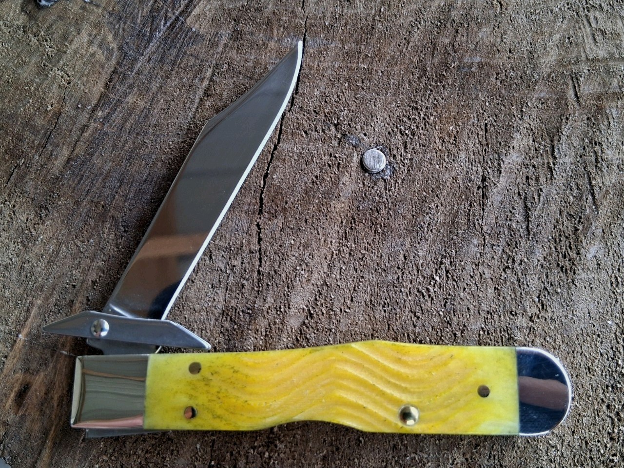 Case XX No. 75317 Yellow Bone Platts Jig Cheetah Cub (611 1/2L SS)