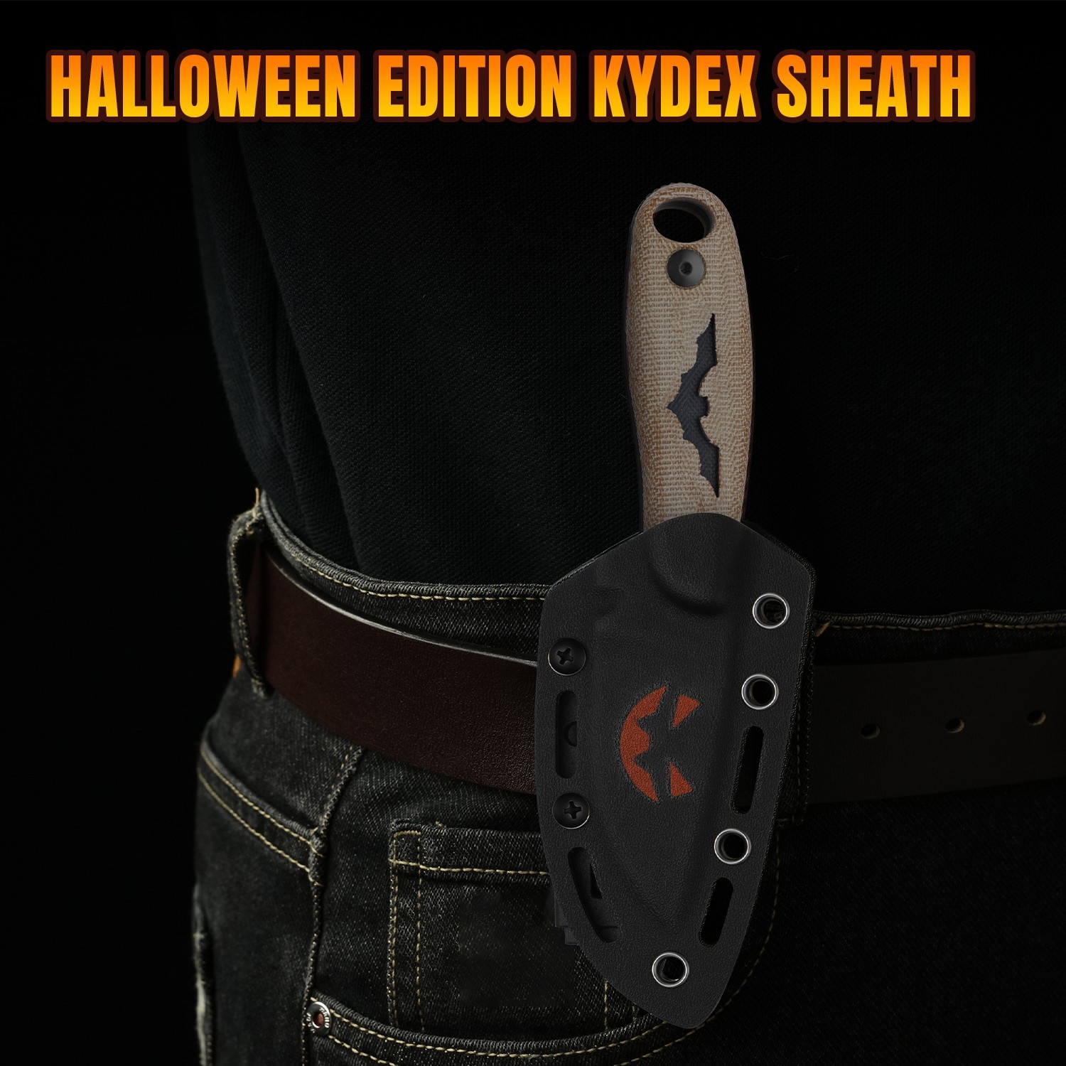 Kizer Hare Fixed Knife Nitro-V Blade Micarta &G10 Handle +Sheath Halloween Gift