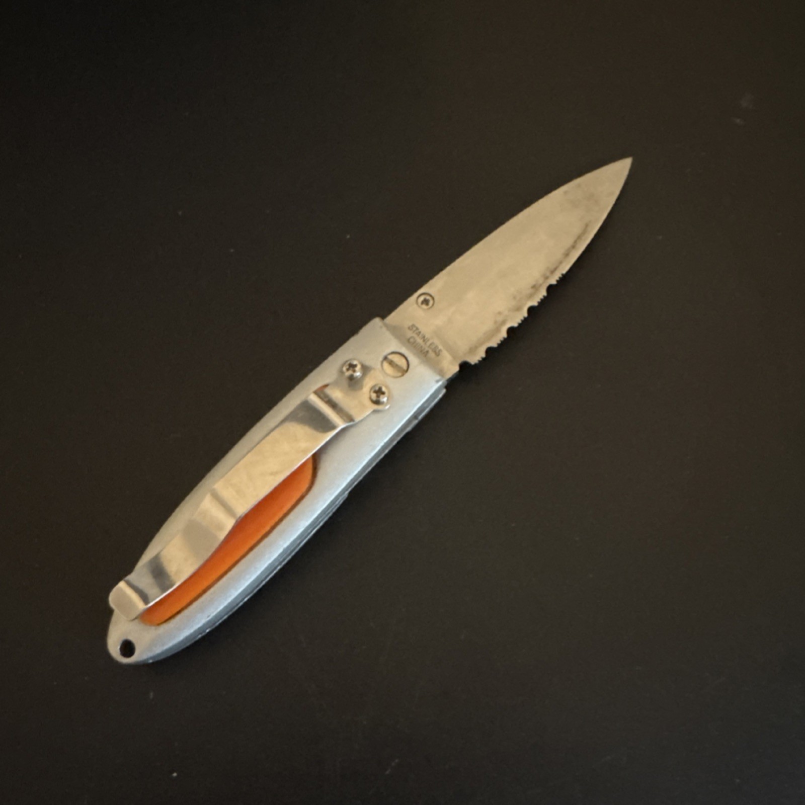 Tennessee Manual Folding Pocketknife Drop Point Combo Edge Liner Lock 2.75in