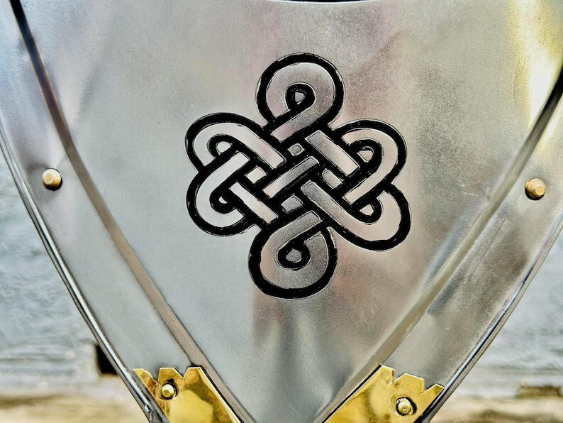 Templar Knight King Shield Replica Ideal Christmas Gift for Boys and Collectors