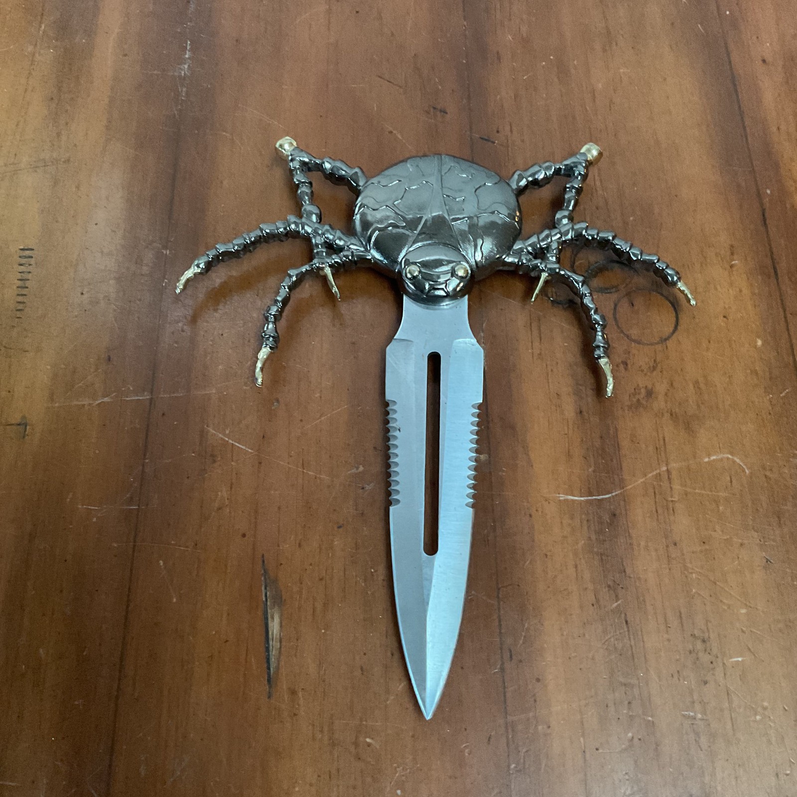 “Unicorn Brand” Decorative Fantasy Spider Knife 440 Stainless Steel Double Edge