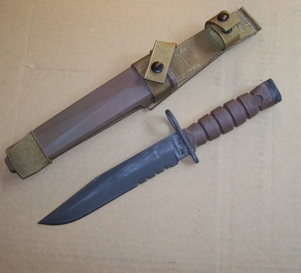 Vintage Knife OKC3S Genuine Issue Bayonet Marine Corps USMC & Scabbard Made USA