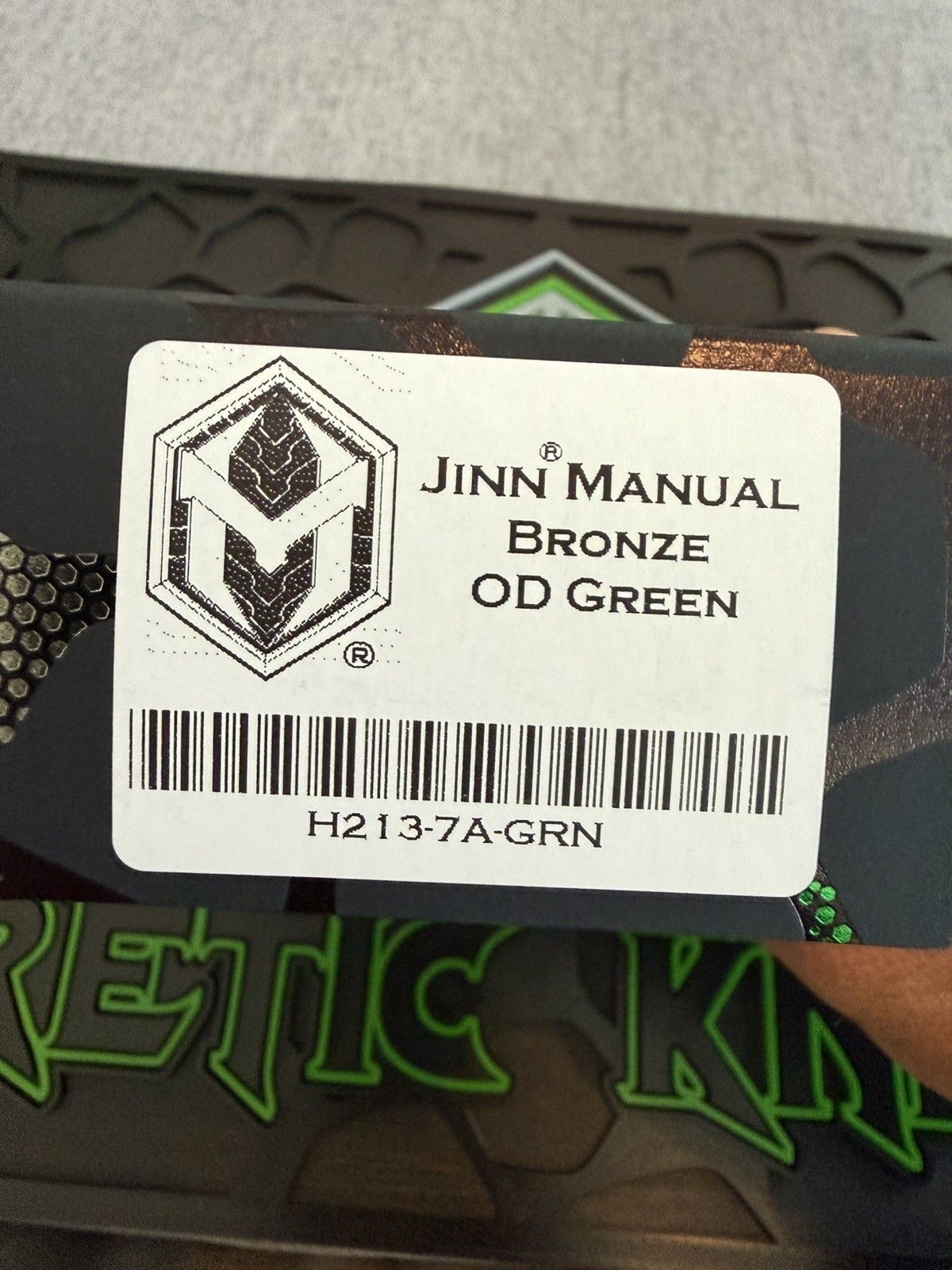 Heretic Jinn Manual – Green Aluminum Bronze Magnacut NIB!!!
